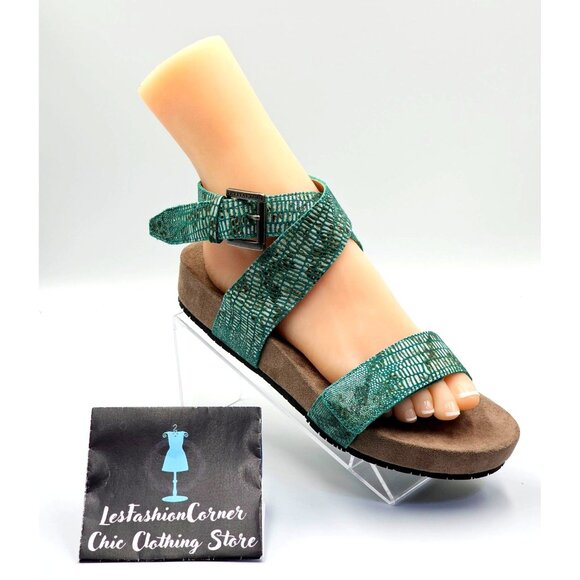 NWOB Revitalign Women's Green Lizard Swell Comfort Strap Sandal Sz 10 2461 - Picture 13 of 16
